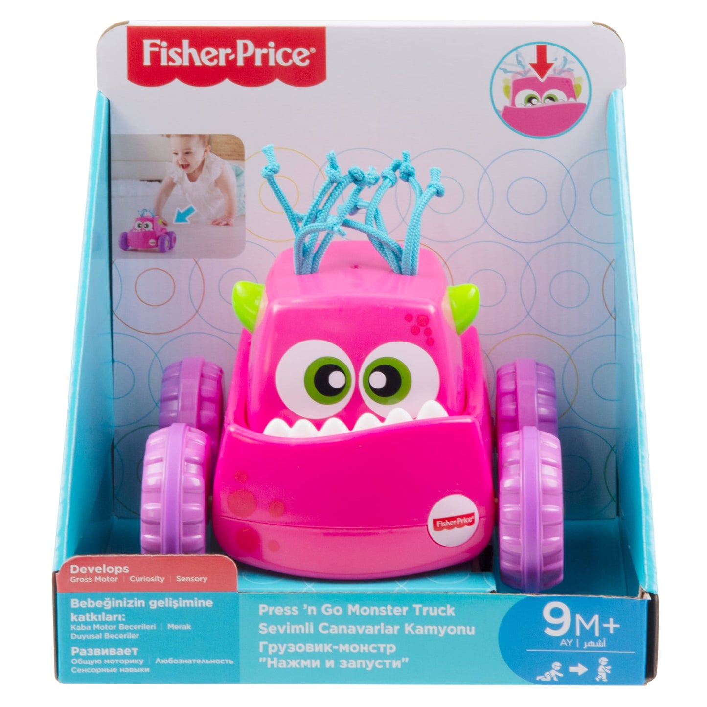 Fisher-Price Veículo de Brinquedo Monstro Verde