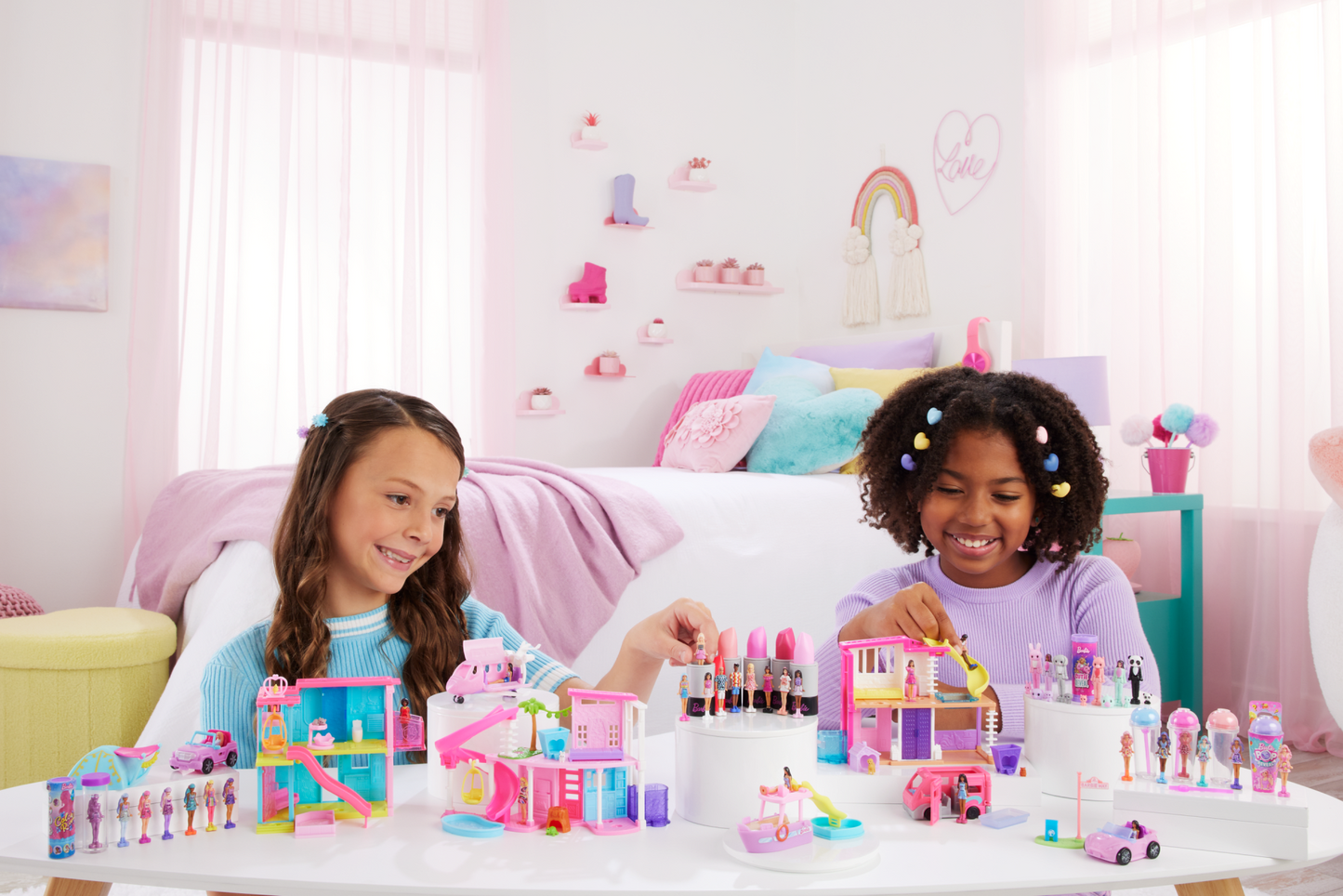 Barbie Mini Barbieland Doll & Vehicle Set With 1.5-Inch Doll & Convertible Car With Color-Change